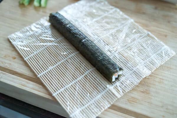 Sushi Rolle aufklappen